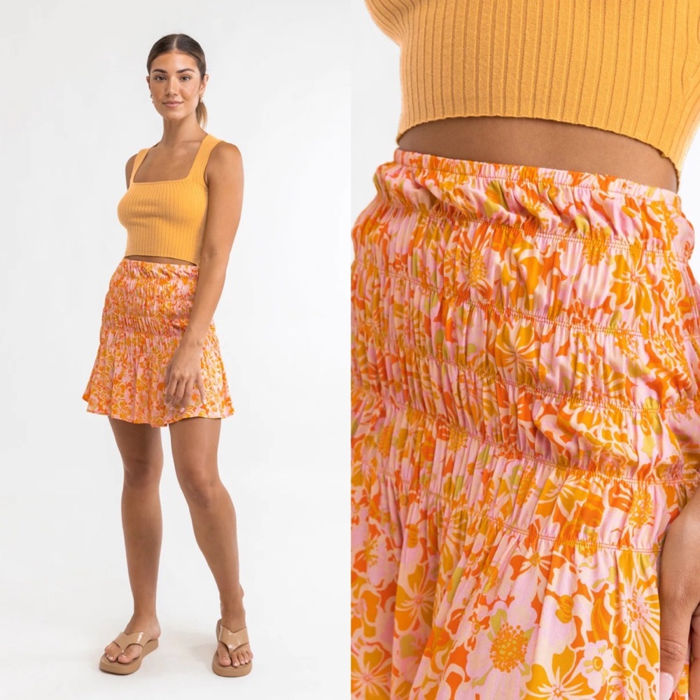 Rhythm Evangeline Floral Mini Skirt